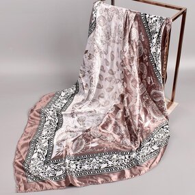 Square Scarf Factory - Wholesale Two-Color Cashew Nut Salad 9090 Casual Ladies