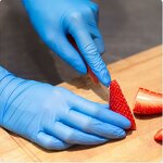 Disposable Nitrile Gloves Manufacturer - INTCO Blue Examination Powder Free Textured