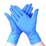Disposable Nitrile Gloves Manufacturer - INTCO Blue Examination Powder Free Textured