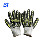 Anti Cut Gloves Manufacturer - HPPE Nitrile Coated TPR Anti Impact Vibration Resistant