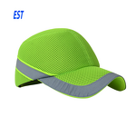 Safety Bump Cap Manufacturer - Breathable Mesh Fluorescent Green Reflective ABS