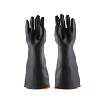 Latex Chemical Gloves Manufacturer - Lengthened Thickened 35 45 55 CM Black Acid Alkali