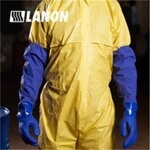 PVC Chemical Gloves Manufacturer - Long Sleeve 66 CM Blue Oil Acid Alkali Resistant