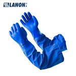 PVC Chemical Gloves Manufacturer - 806SL Extended Sleeve 66 CM Blue Oil Acid Alkali