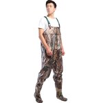 Chest Fishing Waders Manufacturer - Waterproof PVC Fabric Breathable Camouflage with Boots