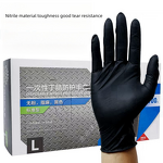 Disposable Nitrile Gloves Manufacturer - INTCO Black NBR Waterproof Non-slip Textured