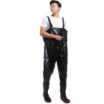 Chest Fishing Waders Manufacturer - Waterproof PVC Fabric Breathable Camouflage with Boots