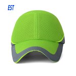 Safety Bump Cap Manufacturer - Breathable Mesh Fluorescent Green Reflective ABS