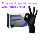 Disposable Nitrile Gloves Manufacturer - INTCO Black NBR Waterproof Non-slip Textured