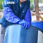 PVC Chemical Gloves Manufacturer - Long Sleeve 66 CM Blue Oil Acid Alkali Resistant