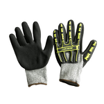 Cut Resistant Gloves Manufacturer - TPR Nitrile Coated Palm Anti Impact Vibration