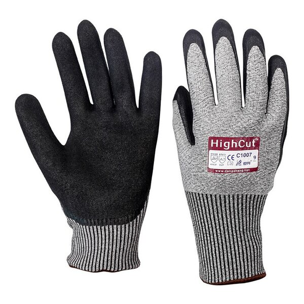 Anti Cut Gloves Manufacturer - Manufacturer Nitrile Palm Coated Level 5 Industrial