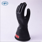 Insulating Safety Gloves Manufacturer - Shuangan Black Latex Rubber 500V Class 00 Electrician
