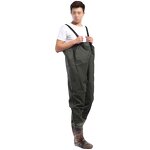 Chest Fishing Waders Manufacturer - Waterproof PVC Fabric Breathable Camouflage with Boots