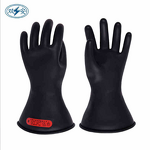 Insulating Safety Gloves Manufacturer - Shuangan Black Latex Rubber 500V Class 00 Electrician