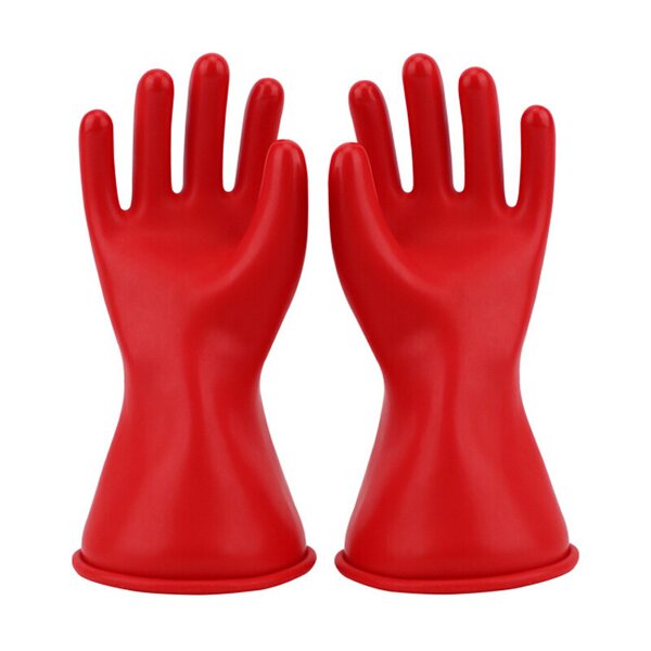 Insulating Safety Gloves Manufacturer - Shuangan Red Latex Rubber 1000V Class 0 Live Work