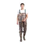 Chest Fishing Waders Manufacturer - Waterproof PVC Knitted Fabric Camouflage with Boots