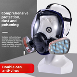 Protective Respirator Mask Manufacturer - Silicone Full Face Ball Design for Spray