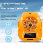 Cooling Helmet Factory - Dual-Power Six-Fan Cap Summer Voice-Controlled Bluetooth