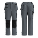Safety Pants Factory - Durable Multi-Pocket Detachable Fly for Workshop