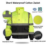 Reflective Jackets Manufacturer - Oxford Winter Waterproof Windproof Breathable for Traffic Duty