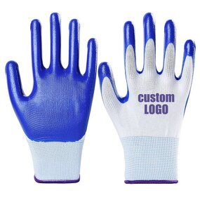 Work Gloves Manufacturer - Wholesale Anti Slip Nylon Nitrile Smooth Coated Breathable