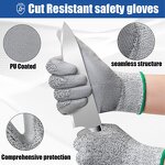 Cut Resistant Gloves Manufacturer - Custom Wholesale With HPPE PU Coated for Construction