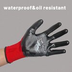 Garden Gloves Manufacturer - Customized Construction Nitrile Coated Custom Printed