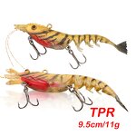 Multi Section Shrimp Lure Manufacturer - Wholesale 9.5cm/11g Sinking Soft Plastic with Jig Head