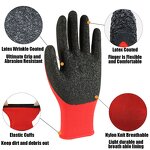 Work Gloves Manufacturer - Hot Sell Latex Crinkle Grip 13Gauge Nylon Construction