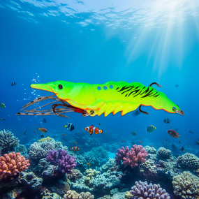 Shrimp Lure Manufacturer - Zinc Alloy 7g with Hooks Hard Bait for Freshwater Saltwater Fishing