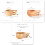 Wooden Coffee Mug Manufacturer - Walnut Acacia Creative Modern Design Handle for Business Gifts