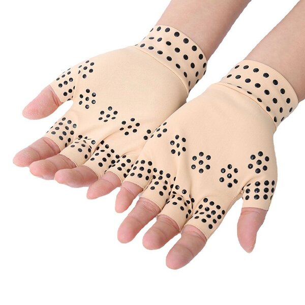 Compression Gloves Manufacturer - Half Finger Care Non-slip Rehabilitation Magnetic Therapy Arthritis