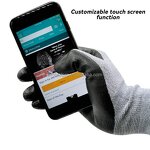 Work Gloves Manufacturer - High Flexibility 15 Gauge Grey Nylon Spandex Foam Anti Slip