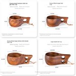 Wooden Coffee Mug Manufacturer - Walnut Acacia Creative Modern Design Handle for Business Gifts