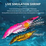 Shrimp Lure Manufacturer - Zinc Alloy 7g with Hooks Hard Bait for Freshwater Saltwater Fishing