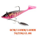 PVC Salmon Lure Manufacturer - Soft with Treble Hooks Bionic Bait for Sea Bass Catfish Fishing