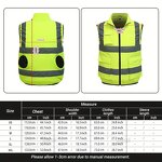 Cooling Vest Manufacturer - New Arrival Unisex Reflective Stripe 360° Air Supply Fans