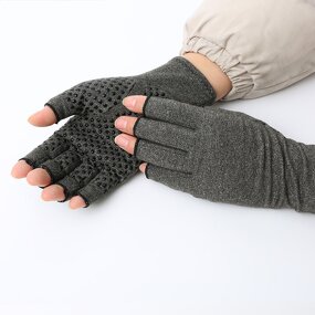 Fingerless Gloves Manufacturer - Sport Therapy Seamless Stitching Arthritis Gloves for Outdoor