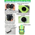 Cooling Vest Manufacturer - Summer Sleeveless Zip-Up Dual Fan 3-Speed Adjustable for Construction