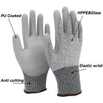 Cut Resistant Gloves Manufacturer - Custom Wholesale With HPPE PU Coated for Construction