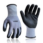 Industrial Safety Gloves Manufacturer - Custom Men's Nylon Spandex Nitrile Sandy Coating Anti-Slip