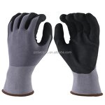 Outdoor Safety Gloves Manufacturer - Durable Nylon Spandex Nitrile Sandy Coated for Labor