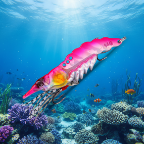 Zinc Alloy Shrimp Lure Manufacturer - 11g with Hooks Hard Bait for Freshwater Saltwater Fishing