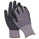Outdoor Safety Gloves Manufacturer - Durable Nylon Spandex Nitrile Sandy Coated for Labor