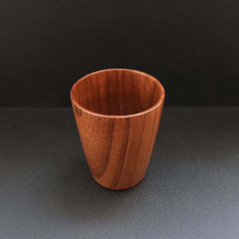 Wooden Tea Cup Manufacturer - Factory Direct Eco-Friendly Solid Vintage Jujube Wood Grain