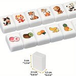 Tabletop Game Set Manufacturer - 65pcs Themed Mini Durable Portable Mahjong Tiles for Party