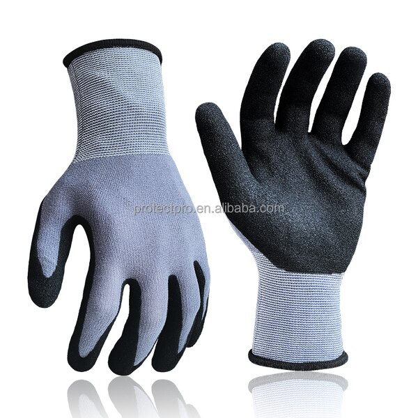 Nitrile Coated Gloves Manufacturer - High Quality Nylon Spandex Sandy EN388 CE Certified