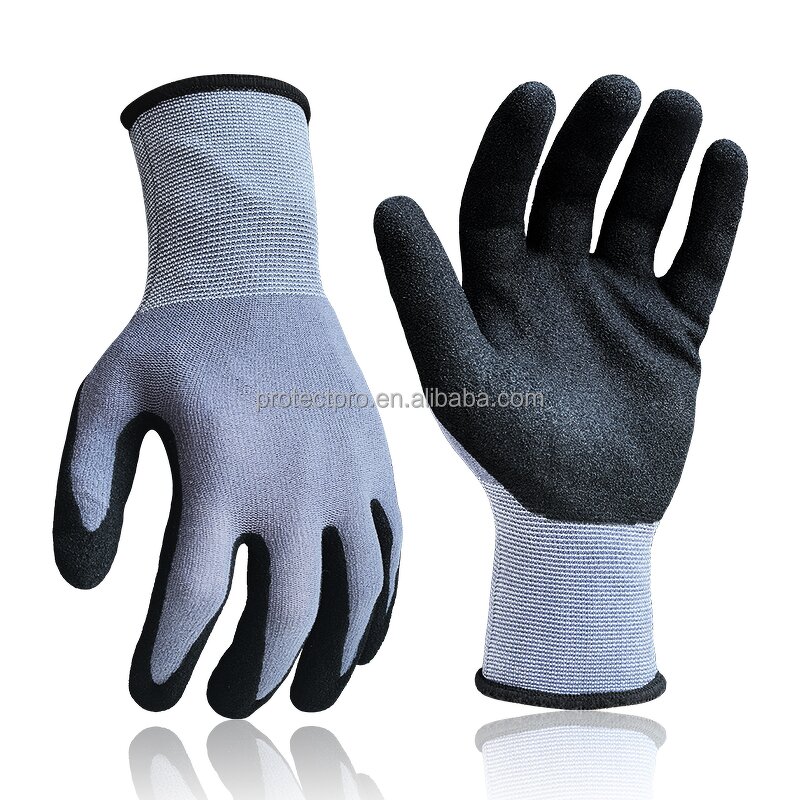 Nitrile Coated Gloves Manufacturer - High Quality Nylon Spandex Sandy EN388 CE Certified