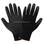Safety Work Gloves Manufacturer - Wholesale Cheap Polyester PU Coating Anti-static Grip